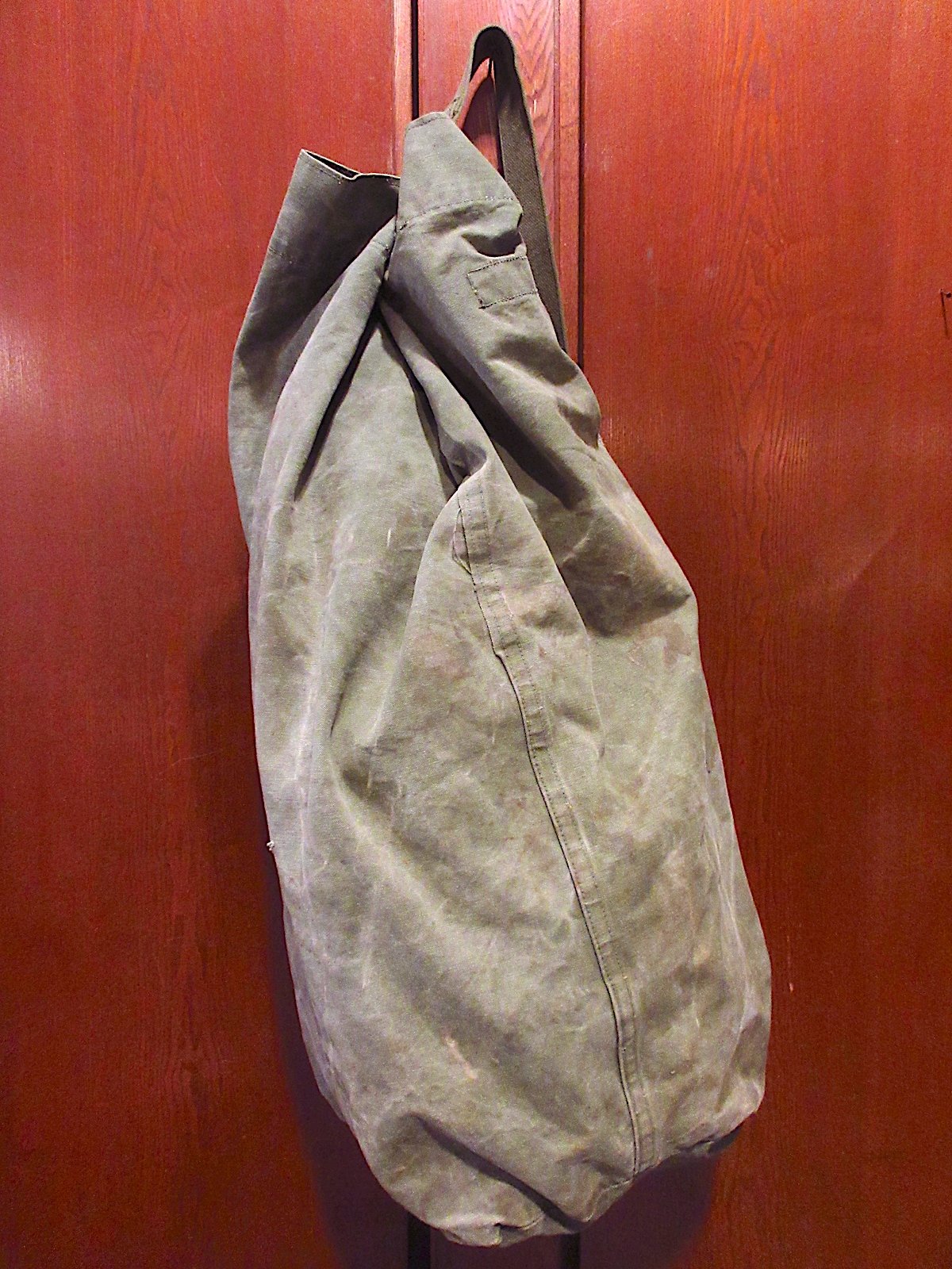 ビンテージ USMC キャンバス ダッフルバッグ 米軍 ミリタリー ステンシル ビンテージ40's○ミリタリーステンシル入りキャンバスダッフル