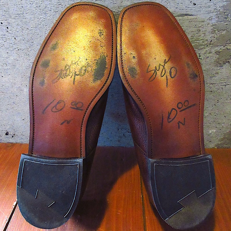 ビンテージ70's80's○Thom McAnレザーUチップシューズ茶○250731j5-m-
