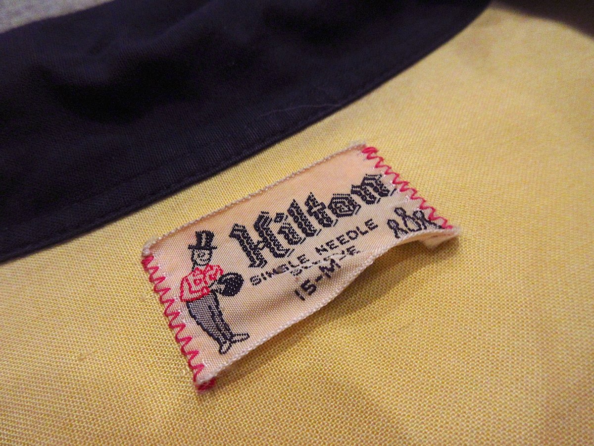 ビンテージ50's○Hilton刺繍入りボーリングシャツsize M ビンテージ50's○Hilton刺繍入りボーリングシャツsize M