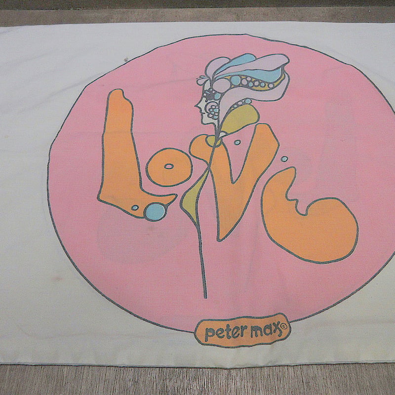 ビンテージ70's○Peter Maxピローケース○250429j5-otclctピーターマッ