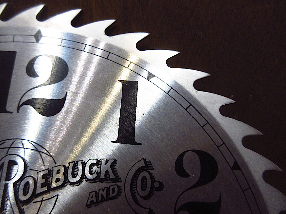 ビンテージ○SEARSソーブレードウォールクロック○220419i4-clk