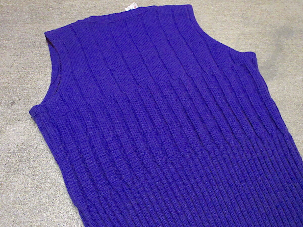 ビンテージ70's○Pickwickレディースニットベストsize20○221120r4-w-