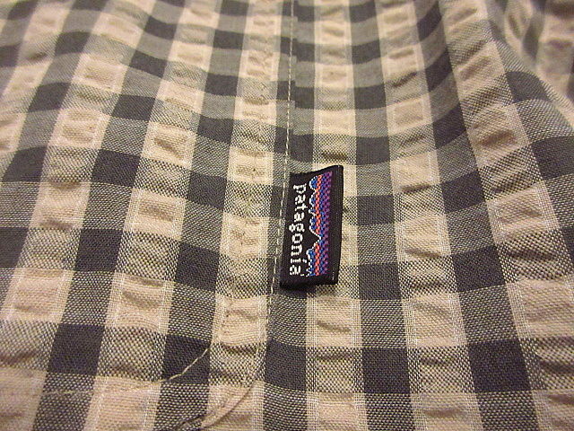 patagonia パタゴニア　シアサッカーシャツ 半袖　チェック　Lサイズ patagoniaパタゴニア チェック 半袖 シアサッカーシャツ L