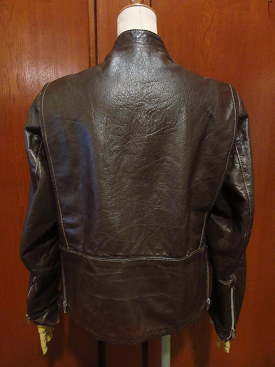 ビンテージ60's70's○BROOKSレディースシングルライダース ビンテージ60's70's○BROOKSレディースシングルライダース