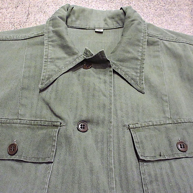 ビンテージ40's○U.S.ARMYレディースHBTユーティリティシャツsize M