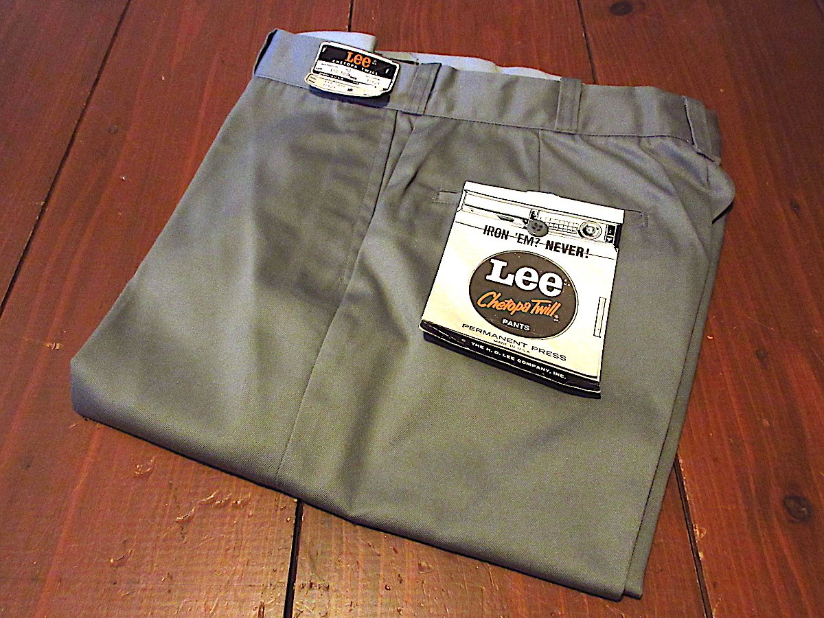 ビンテージ70's○DEADSTOCK Leeテーパードワークパンツ実寸W76cm