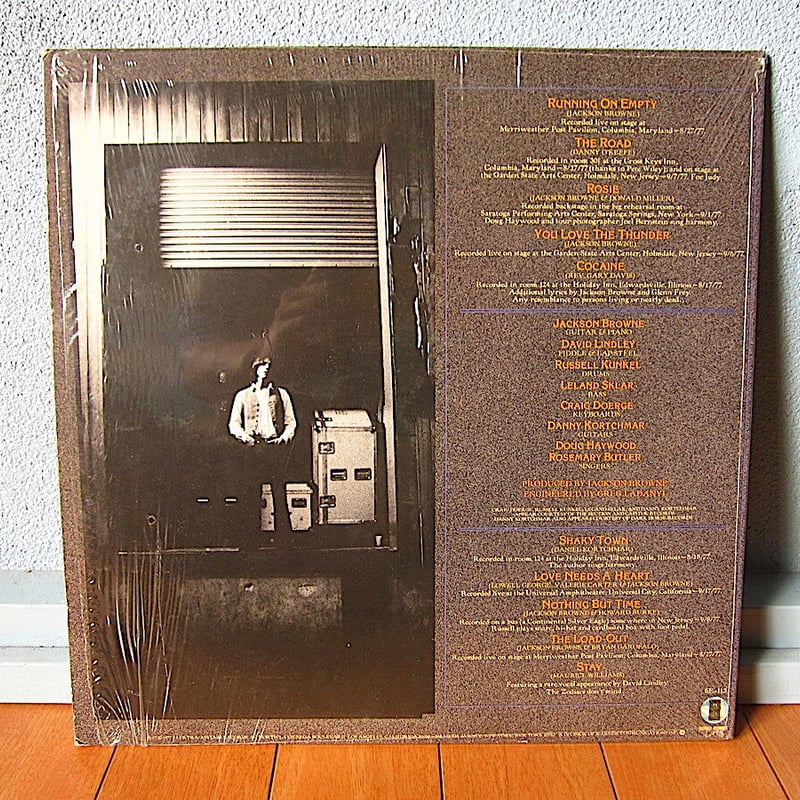 JACKSON BROWNE○RUNNING ON EMPTYシュリンク付きASYLUM RE