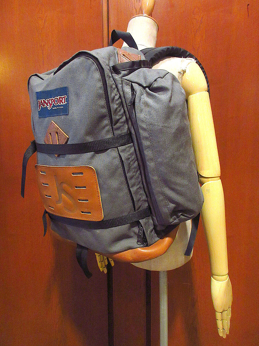 ビンテージ○JANSPORTボトムレザーバックパック○210719s9-bag-bp USA製