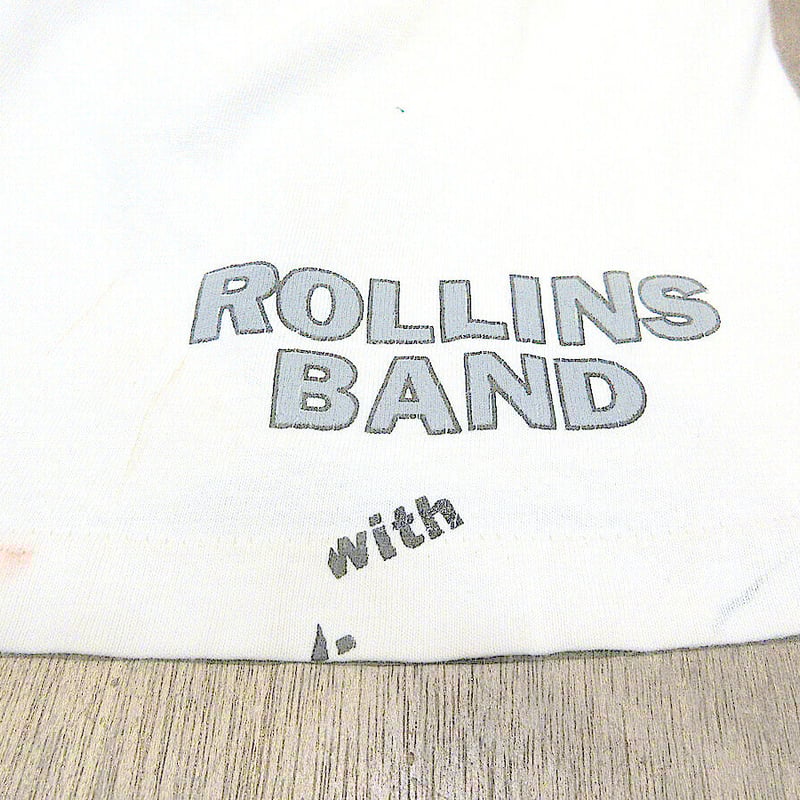 ビンテージ90's○ROLLINS BANDプリントTシャツ白size XL○230820j2