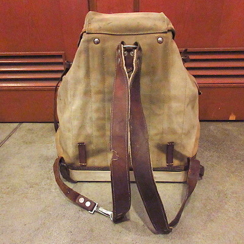 ビンテージ40's○U.S.ARMYキャンバスバックパック○200822s7-bag-bpアウ
