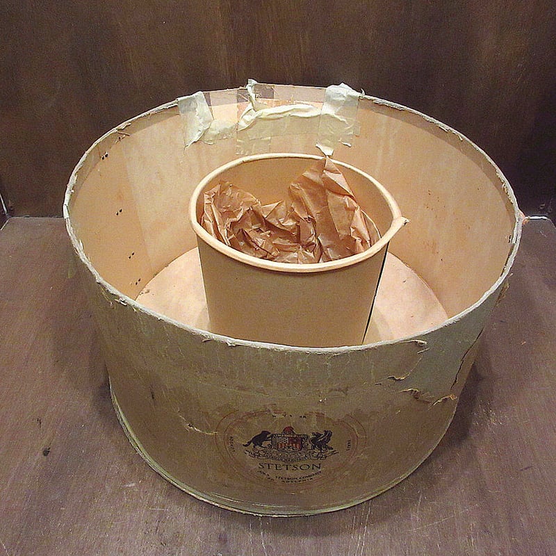 ビンテージ-40's○DEADSTOCK箱付きSTETSON 3Xフェルトカウボーイハット