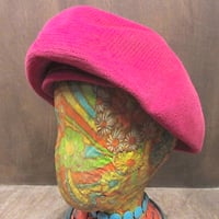 ビンテージ~60's●レディースフェルトヘッドドレスピンク●241220z7-w-hd帽子レトロ