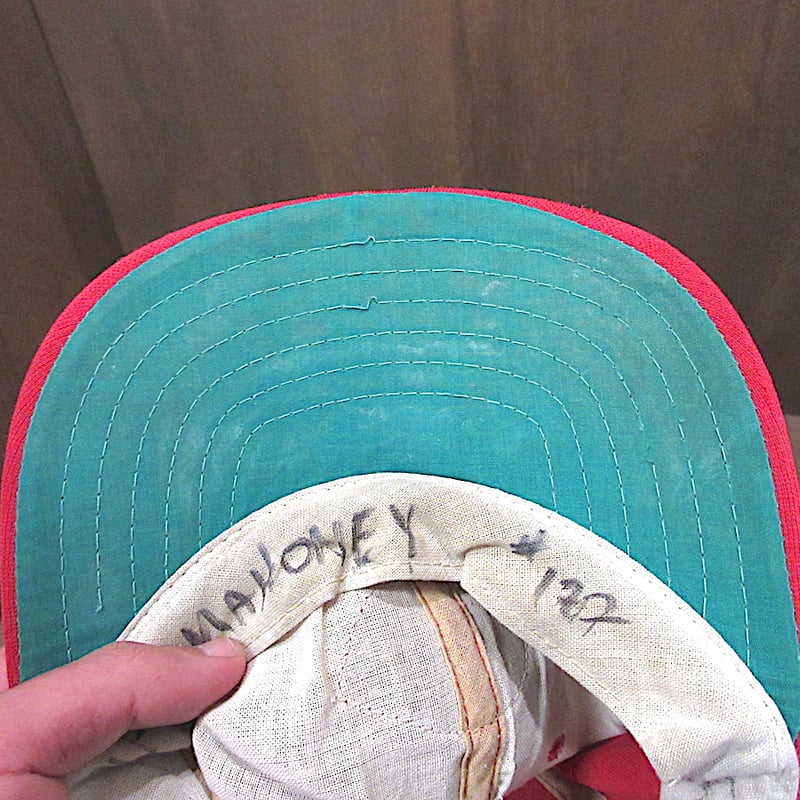 ビンテージ~70's○広島カープ6パネルキャップ赤○250115z5-m-cp-bb野球