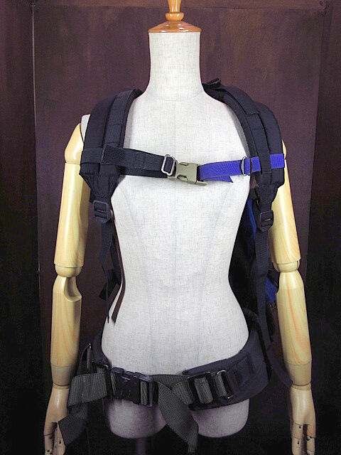 ビンテージ80's○THE NORTH FACE茶タグナイロンフレームパック青