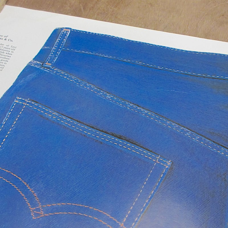 ビンテージ70's○Levi's BIG E 501アドバタイジングポスターB○260225z