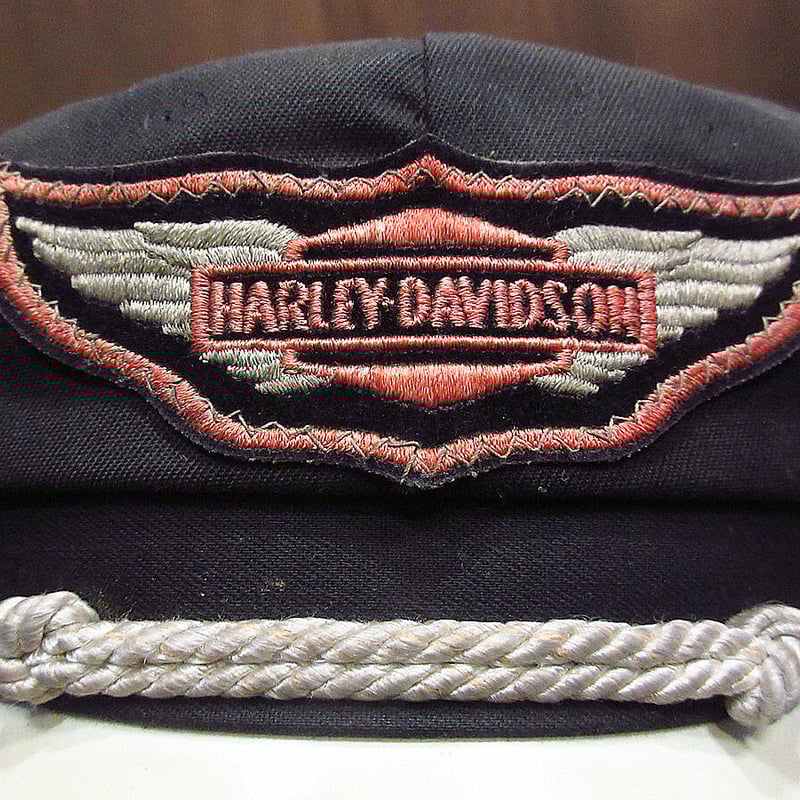 ビンテージ50's○HARLEY-DAVIDSONモーターサイクルキャップ7 1/4