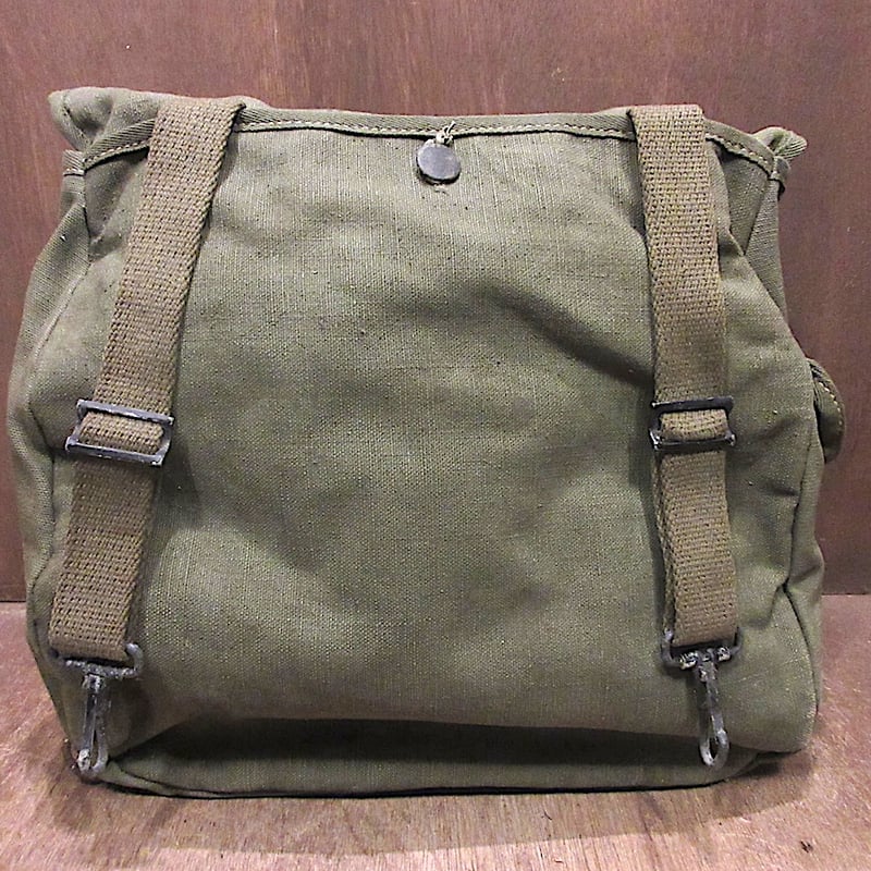 30s 40s ミュゼットバッグ ミリタリー ヴィンテージ ビンテージ40's○U.S.ARMYミュゼットバッグオリーブグリーン○260119n5