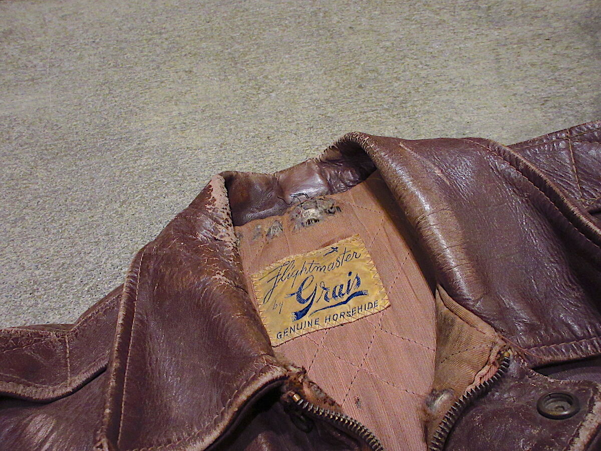 GRAIS ヴィンテージ　ライダースジャケット　ホースハイド　50s’ ヴィンテージ50s復刻 613型 茶芯 ホースハイド ダブルライダース