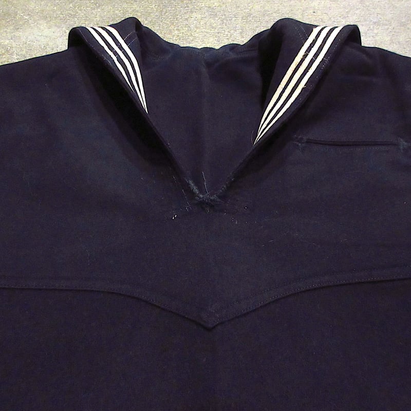 ビンテージ40's50's○U.S.NAVYウールセーラーシャツ紺○231215m2-m-ls...