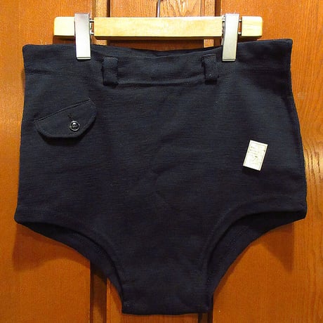 ビンテージ40's●DEADSTOCKウールスイムショーツsize L●220808i7-m-swim 1940sデッドストック水着メンズ