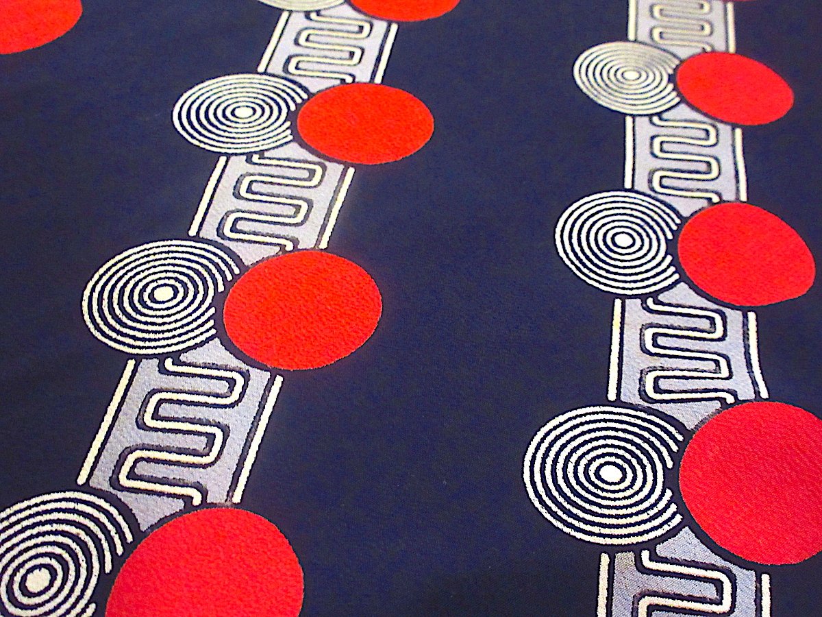 40s ビンテージ ストール レーヨン 40s 幾何学模様 CISCO レーヨン ストール ヴィンテージ