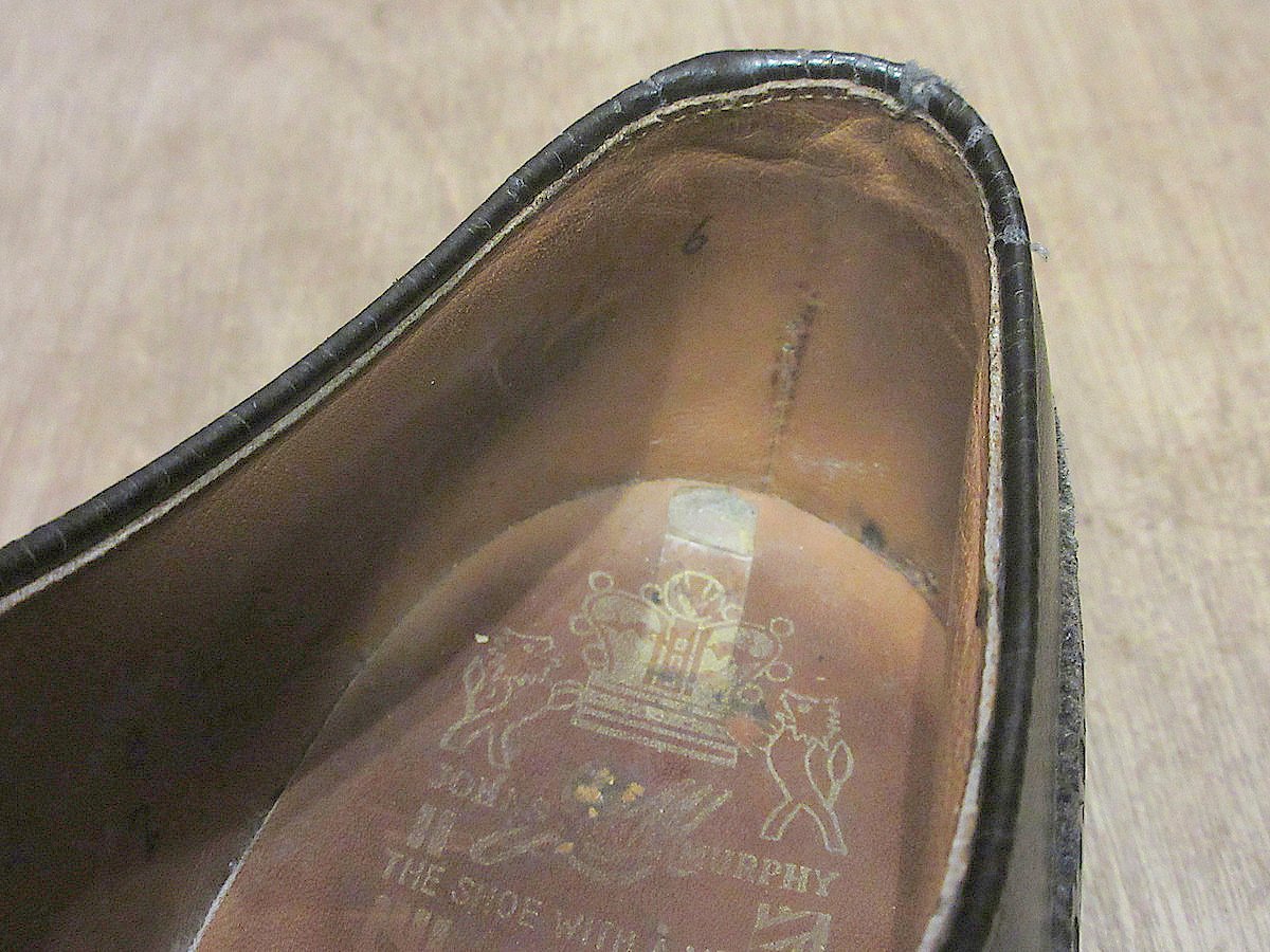 Johnston＆Murphyウイングチップシューズ黒○250323j7-m-dshs-27c