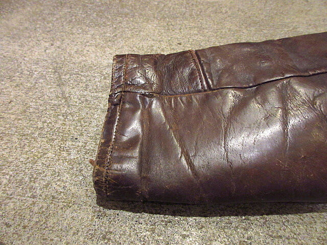 ビンテージ40's50's○ホースハイドスポーツジャケット茶○210119s5-m