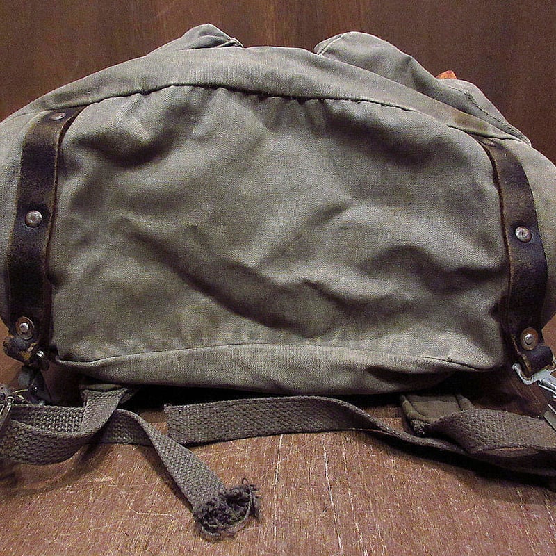 ビンテージ○ドイツ軍キャンバスバックパック○220202k5-bag-bp