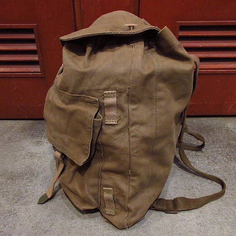 ビンテージ○チェコ軍キャンバスバックパック○220915c6-bag-bp