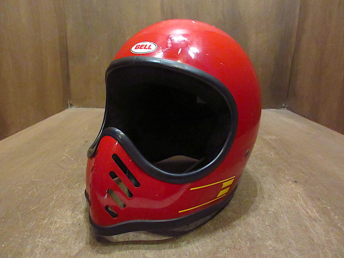 ビンテージ80's○BELL SR-2オフロードヘルメット赤7 1/4 58○220419i3