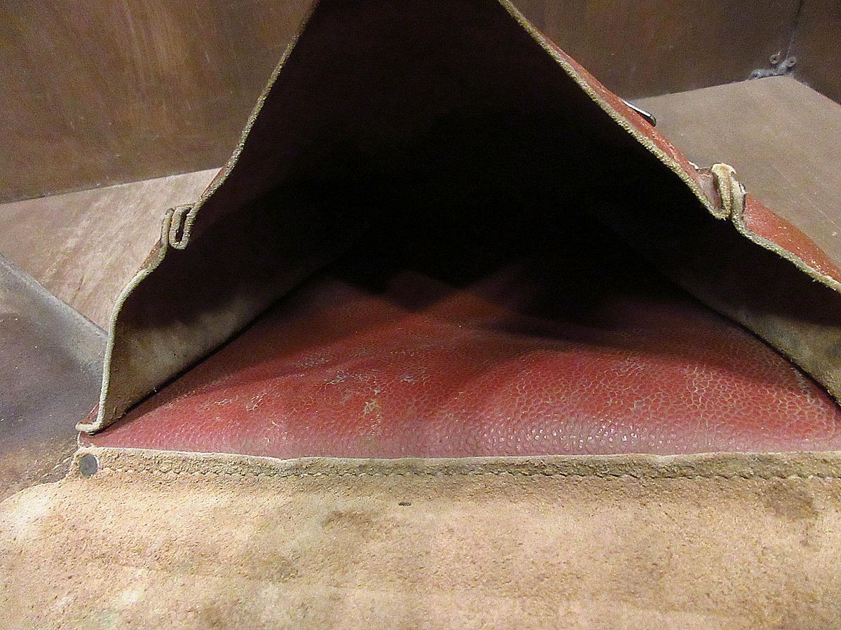 ビンテージ○レザーサドルバッグ茶○240906j5-bag-ot古着サイドバッグ 