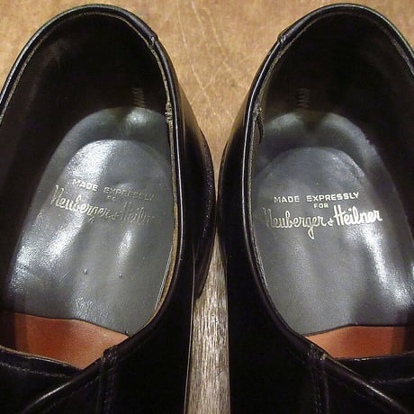ビンテージ60's●Neuberger Heilnerプレーントゥシューズ黒●230329i2-m-dshs-28cm革靴ドレスシューズ