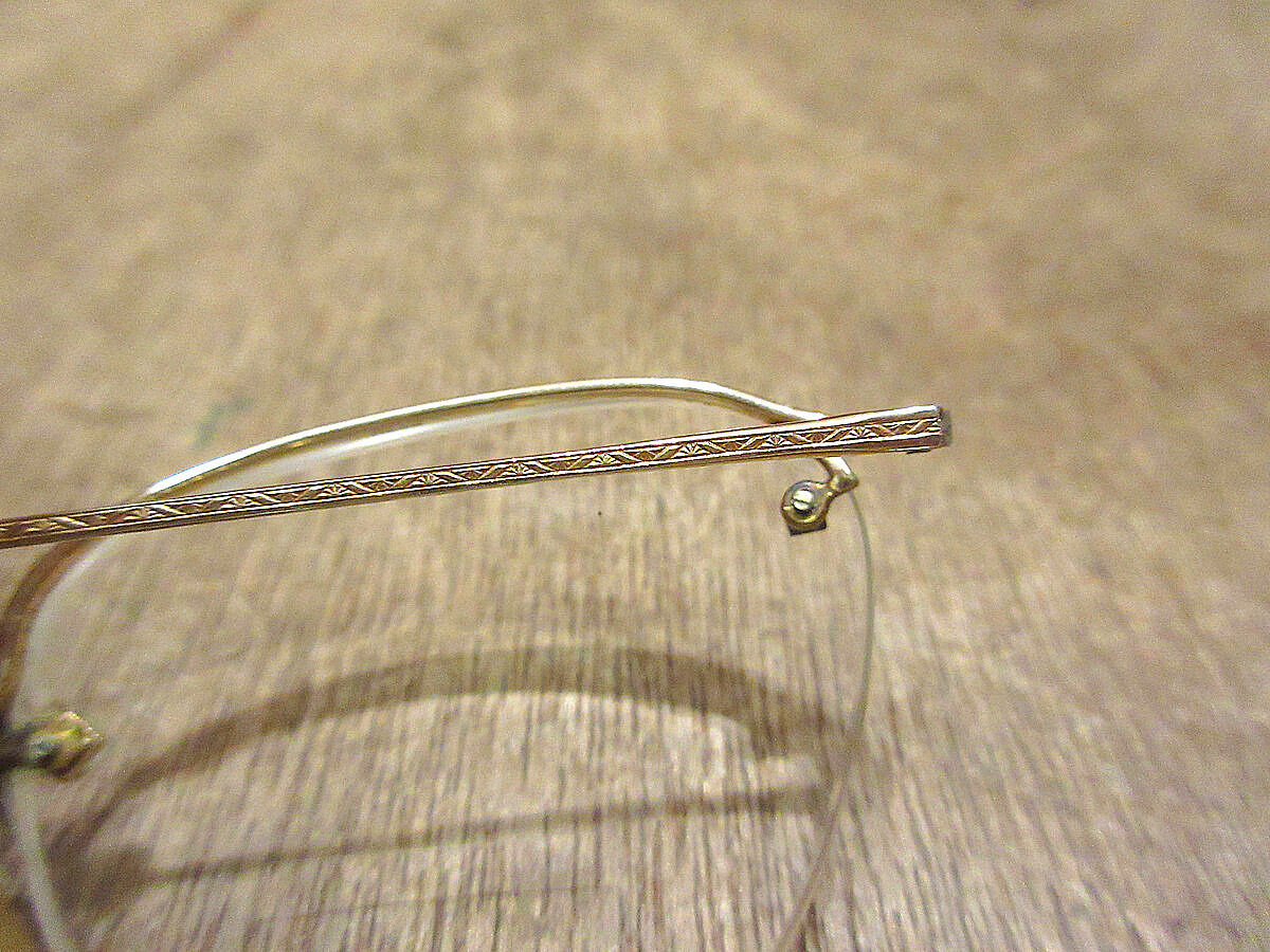 ビンテージ40's○American Optical 1/10 12KGF RIMWAY FU