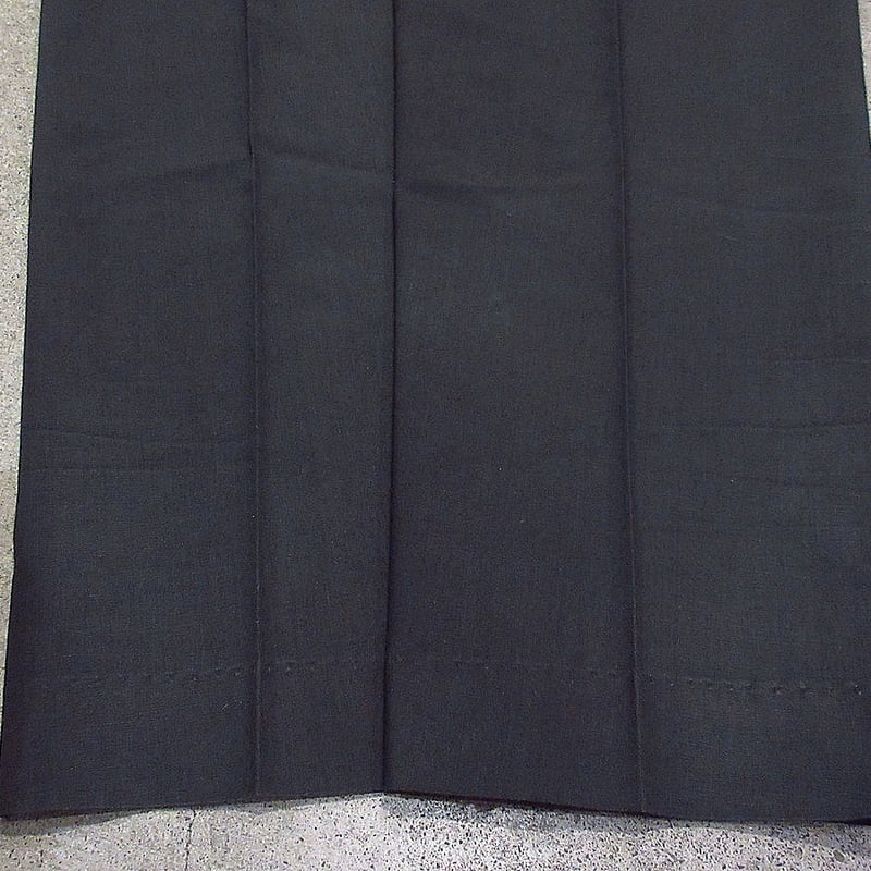 ノームコア　黒 ツータック ウール スラックス 50〜60s vintage ビンテージ60's○KORATRONノータックテーパードスラックス黒実寸