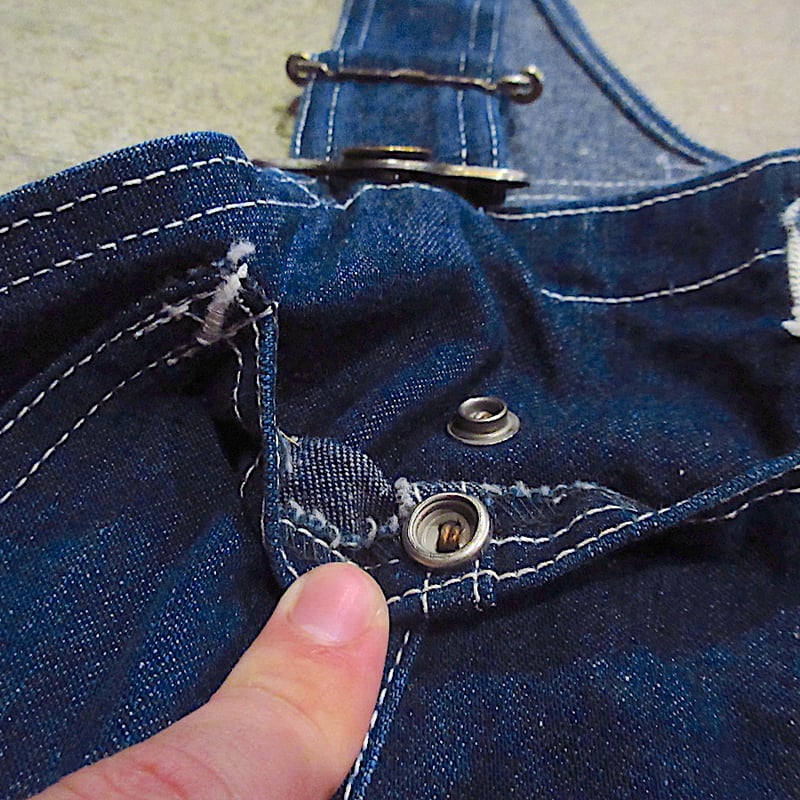 ビンテージ40's○Leeハウスマークデニムオーバーオール○250602m8-m