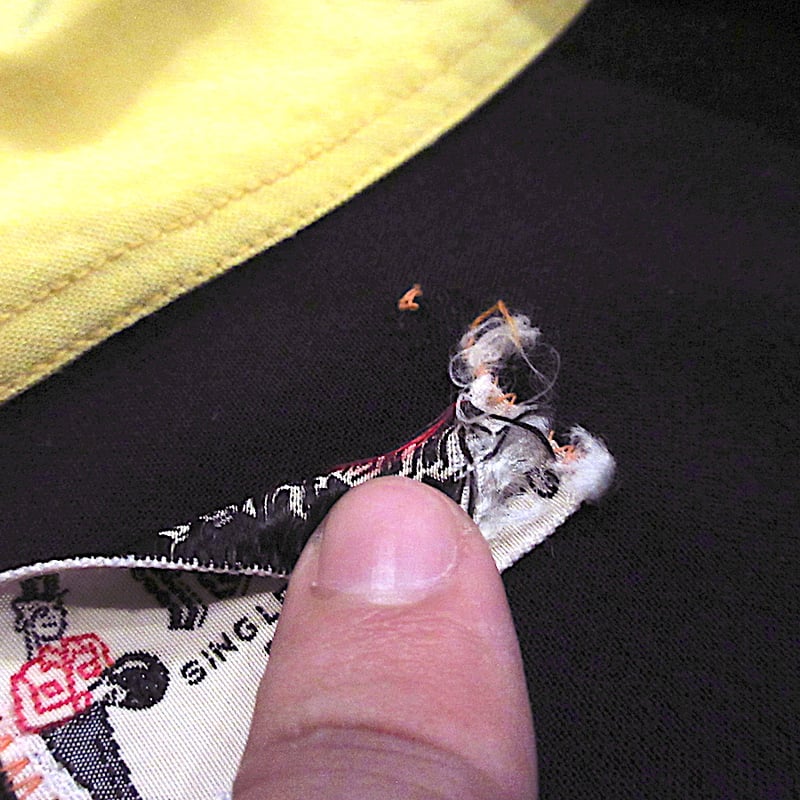 ビンテージ50's60's○Hiltonツートン刺繍入りボウリングシャツ黄