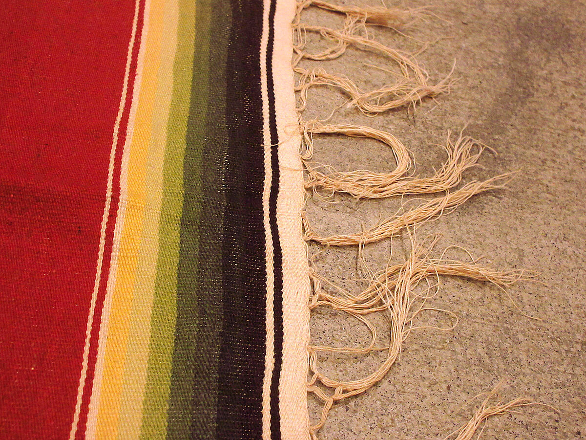 ビンテージ40's50's○メキシカンラグsize約112cm×約59.5cm○220904k