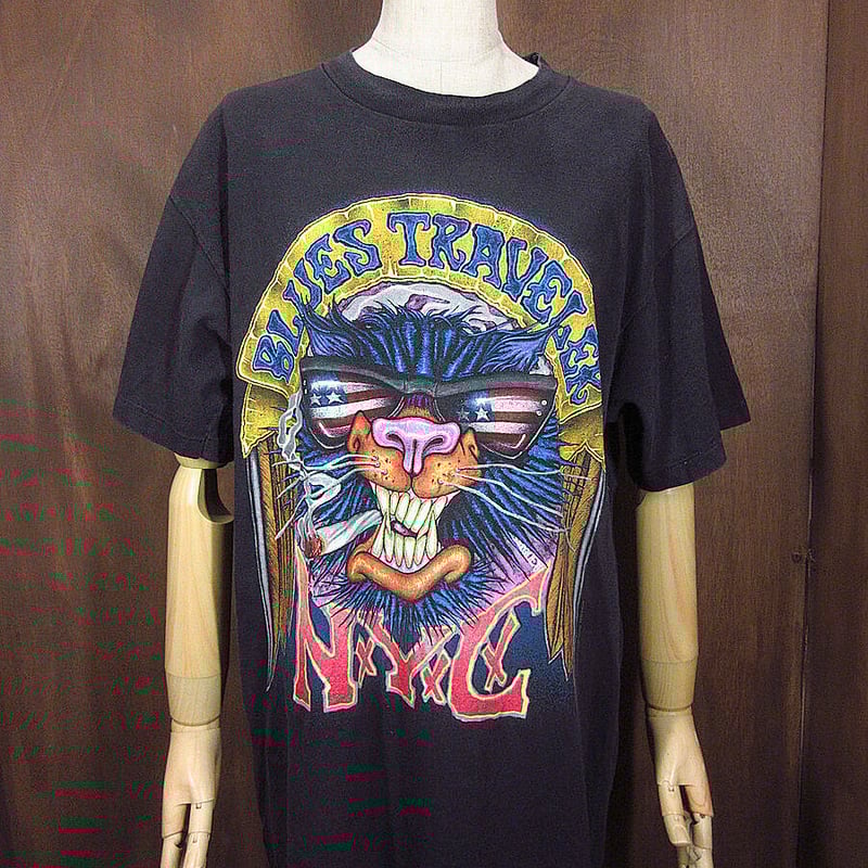 ビンテージ90's○BLUES TRAVELER 1994年ツアーTシャツ黒size L ビンテージ90's○BLUES TRAVELER 1994年ツアーTシャツ黒size L