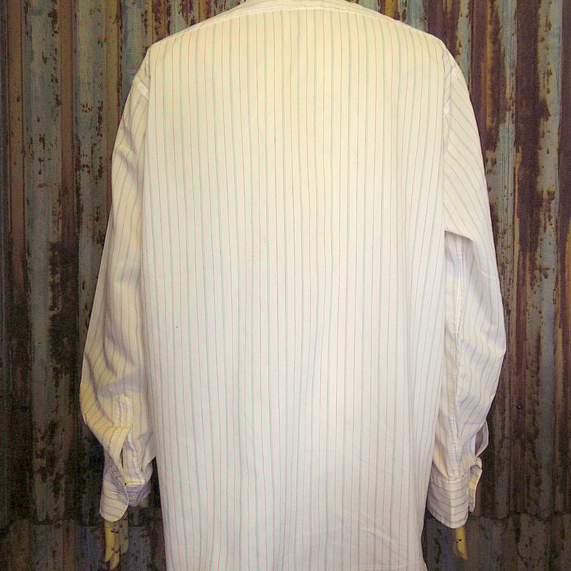 【至高イタリア製】 Christian Dior ストライプ ドレスシャツ 美品 ビンテージ80's○Christian Diorストライプドレスシャツsize 16