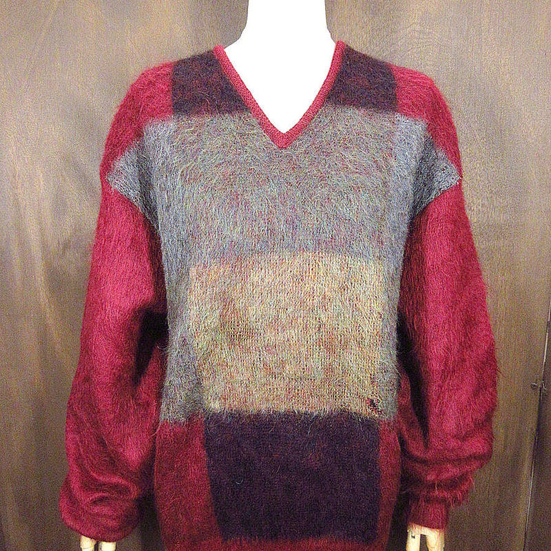 ビンテージ70's○Sears Vネックモヘアセーターsize L○221117s4-m-sw
