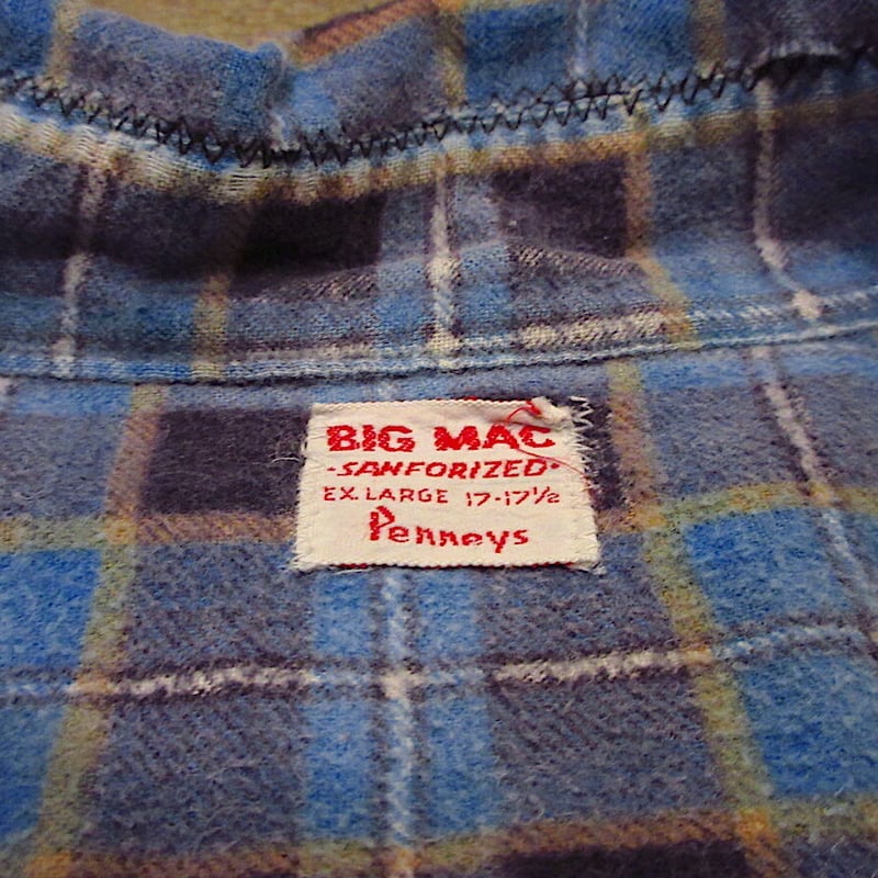 50's 60's 希少　BIG MAC ネルシャツ XL ペニーズ 50's 60's 希少BIG MAC ネルシャツ XL ペニーズ
