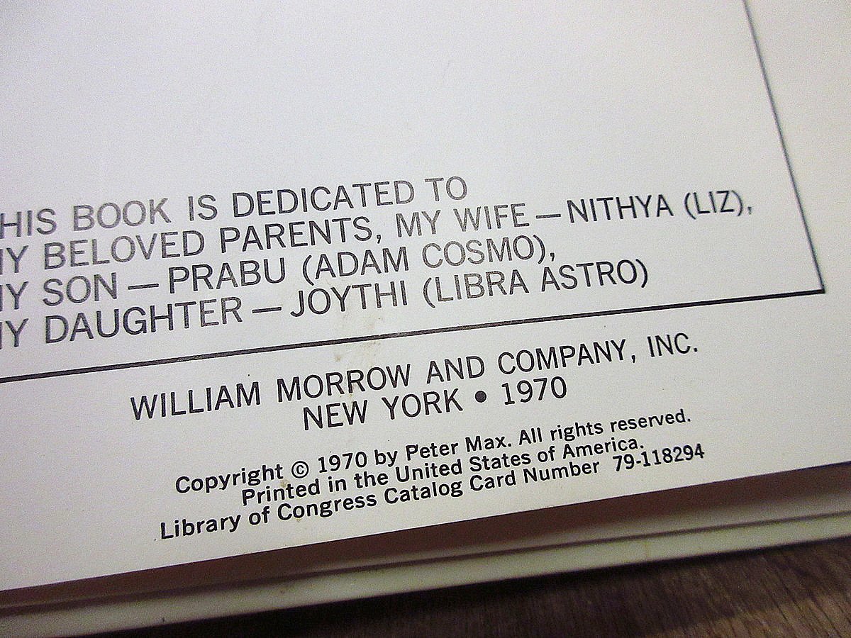 ピーターマックス　想い 絵本 ビンテージ70's○Peter Max「LOVE」絵本○240603i5-otclct