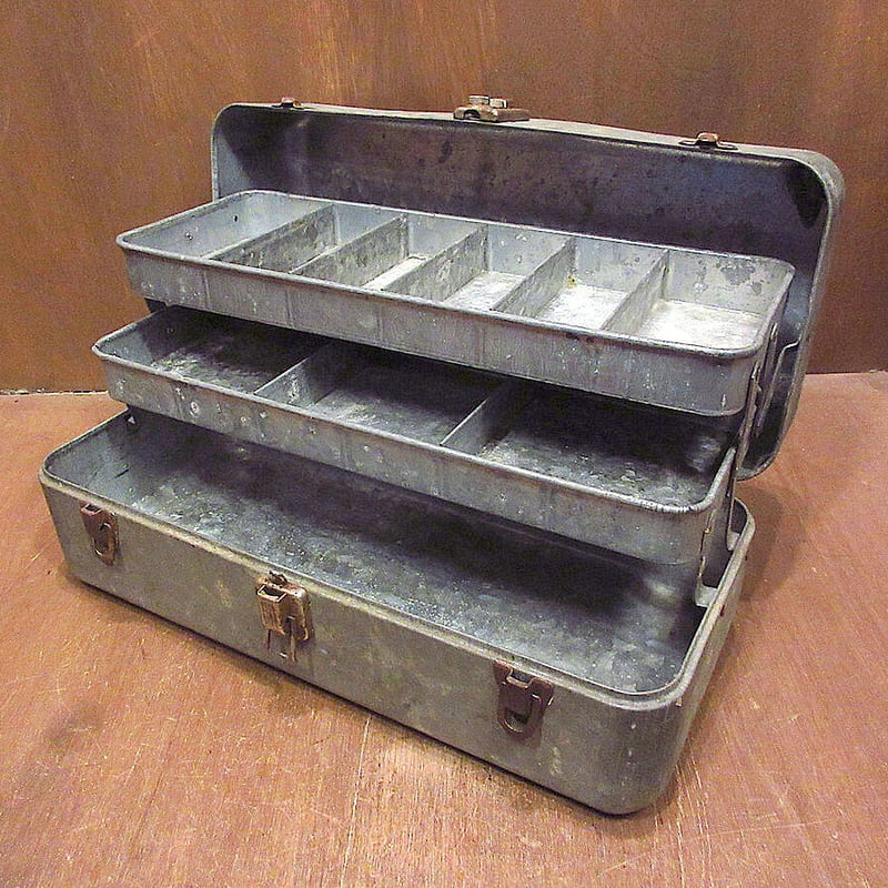 ビンテージ40's50's○My Buddyメタルタックルボックス○220709s3-otde