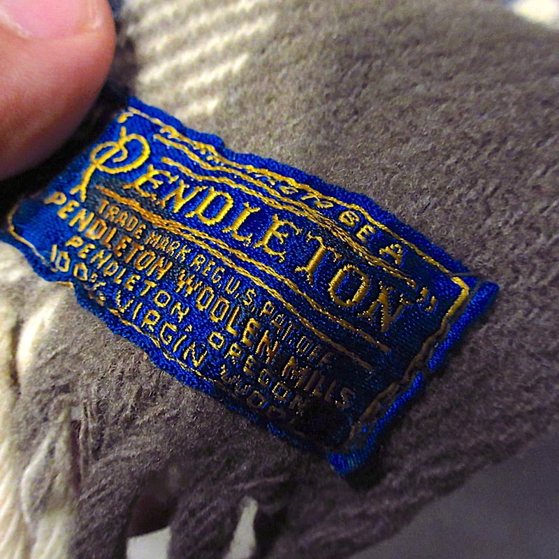 ビンテージ30's○PENDLETONチェックウールブランケットsize約 ビンテージ30's○PENDLETONチェックウールブランケットsize約