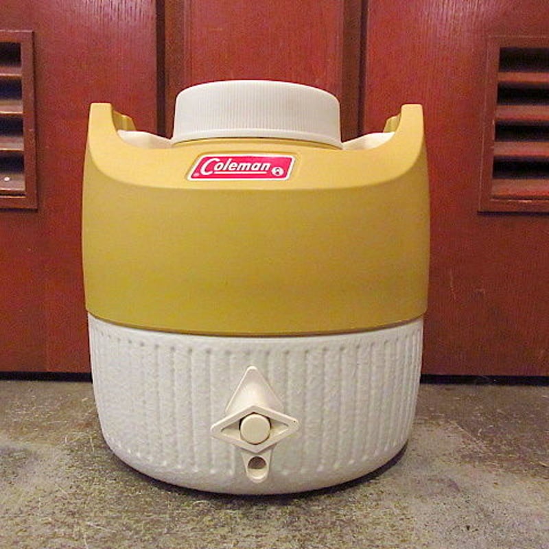 ビンテージ70's○Coleman 1ガロンジャグ ゴールドボンド