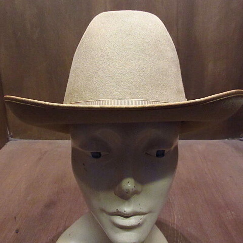 ビンテージ50's○箱付きSTETSON ”OPEN ROAD”フェドラハット7 1/8○21