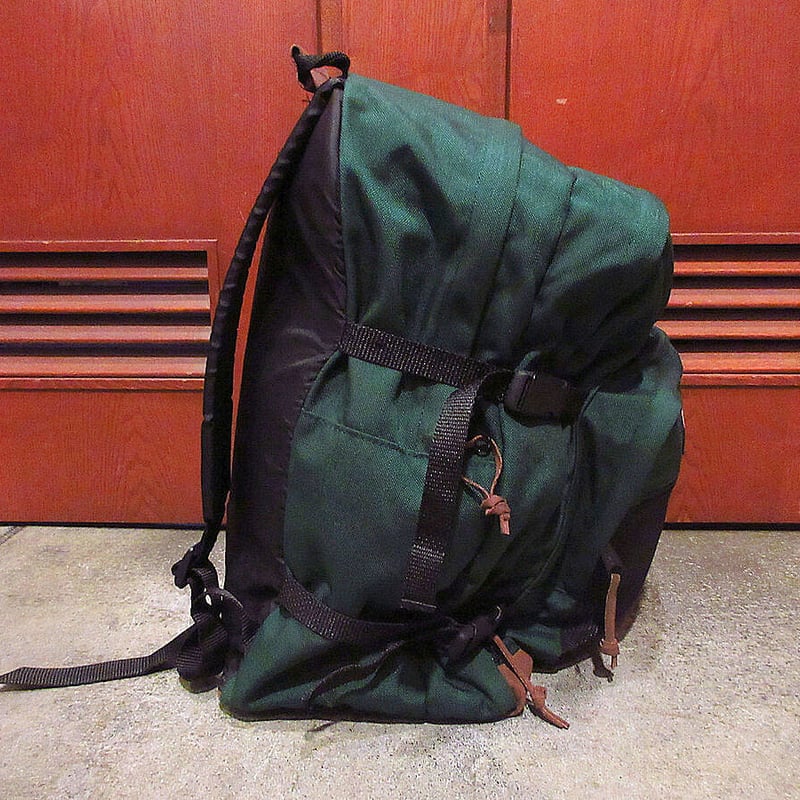 MADE IN U.S.A. EASTPAKボトムレザーバックパック深緑○210717s8-b