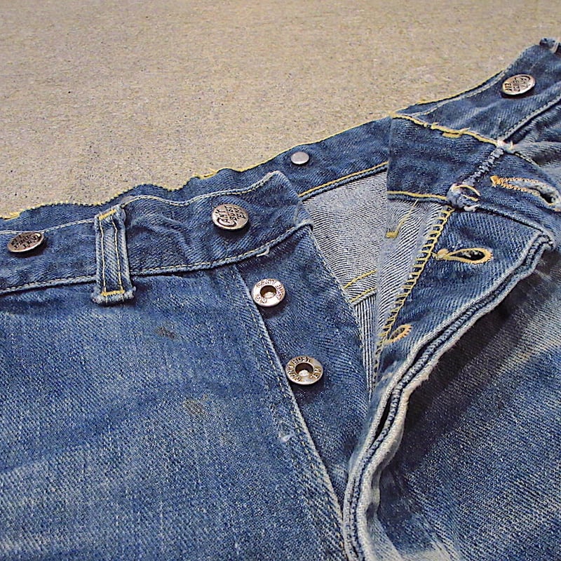 ビンテージ40's50's○CAN'T BUST'EMサスペンダーボタン付きジーンズ