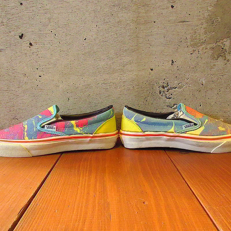 ビンテージ70's○DEADSTOCK VANS SLIP-ON マーブル size 7○24 ビンテージ70's○DEADSTOCK VANS SLIP-ON マーブル size 7○24
