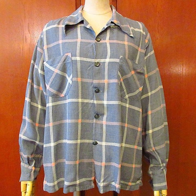 40s 50s レーヨン リブシャツ 40s 50s レーヨン リブシャツ